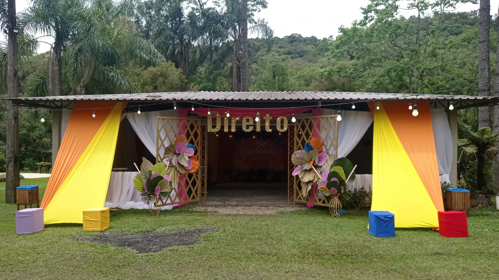 Grupo de amigos celebrando formatura ao ar livre